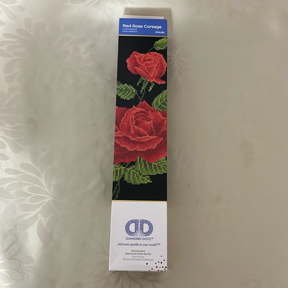 Other - Diamond Painting Kit-Craft-Red Rose Corsage